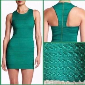 Emerald Green Devlin BodyCon Textured Dress